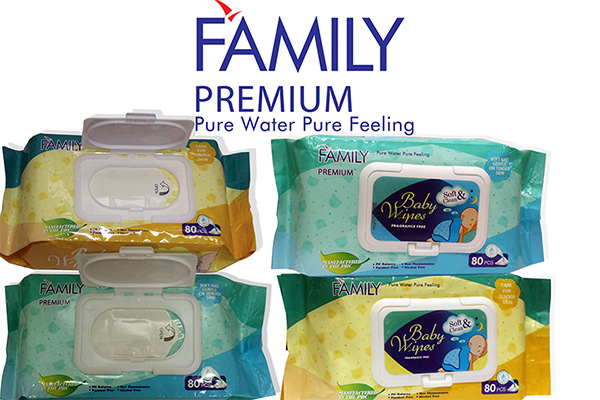 Family Premium Baby Wipe 80 Sheets